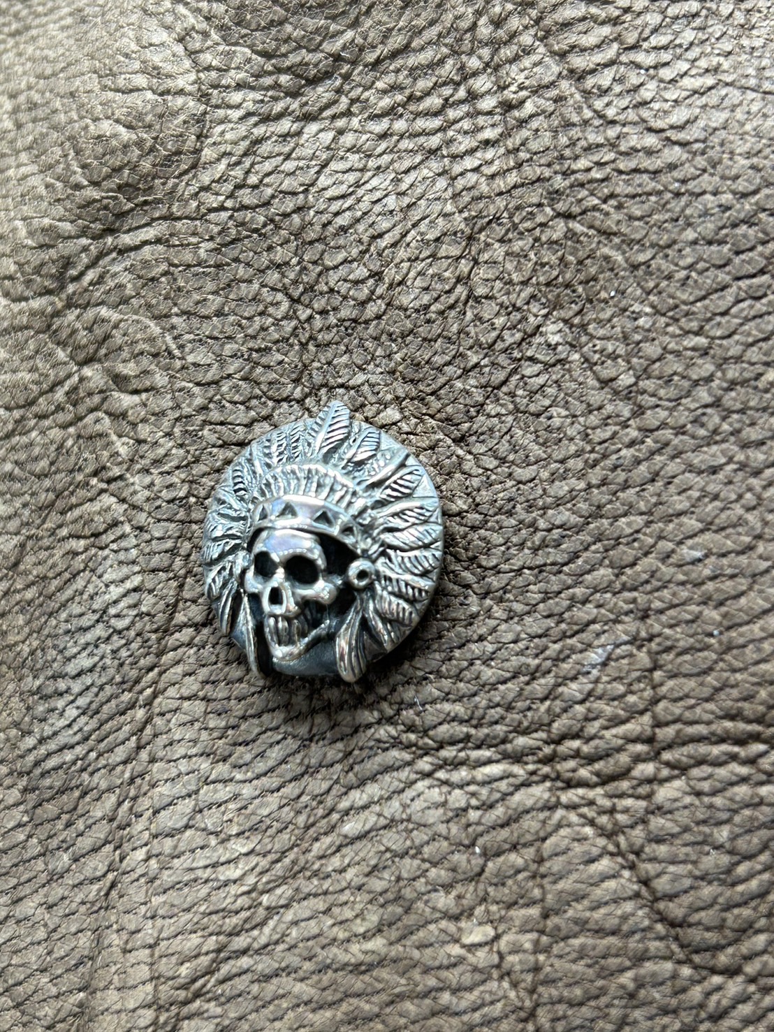 Atelier Shima Dime Indian Chief Skull シルバーコンチョ(ダイムインディアンスカル)