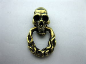 Atelier Shima Skull Drop Handle ブラスドロップハンドル